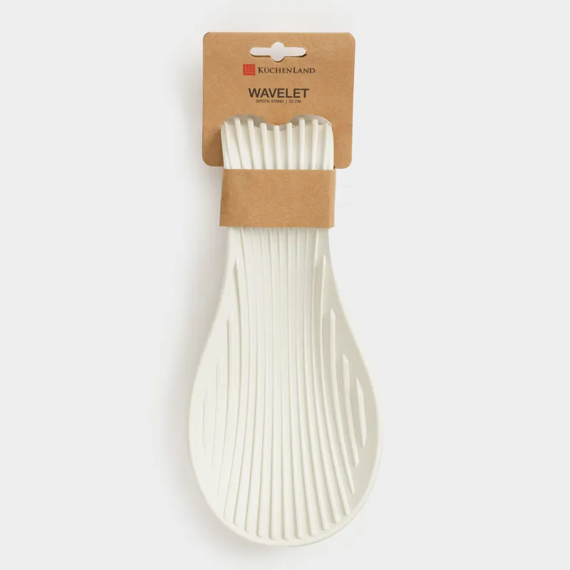 Подставка под ложку, 23 см, силикон, бежевая, Wavelet, image-9