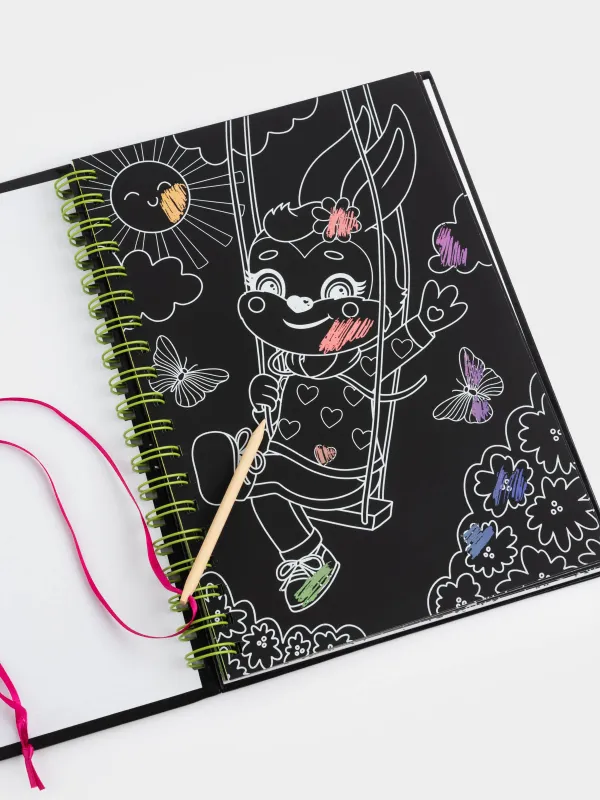 Альбом для раскрашивания, 19х26 см, 24 листа, на кольцах, с карандашом, Единорог, Unicorn, image-5