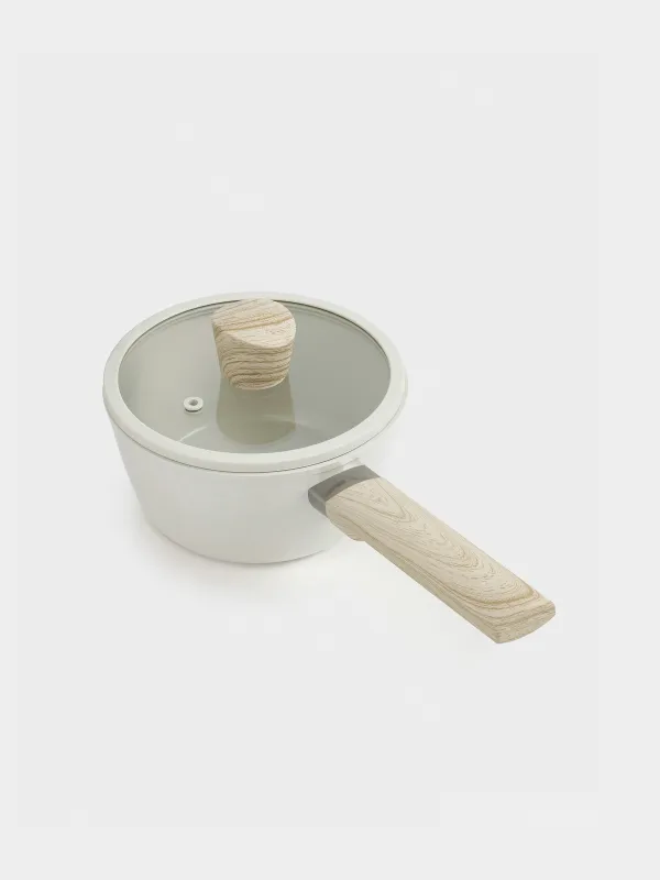 Ковш, 16 см, 1,3 л, с крышкой, с покрытием, алюминий, молочный, Sentimentality, image-2