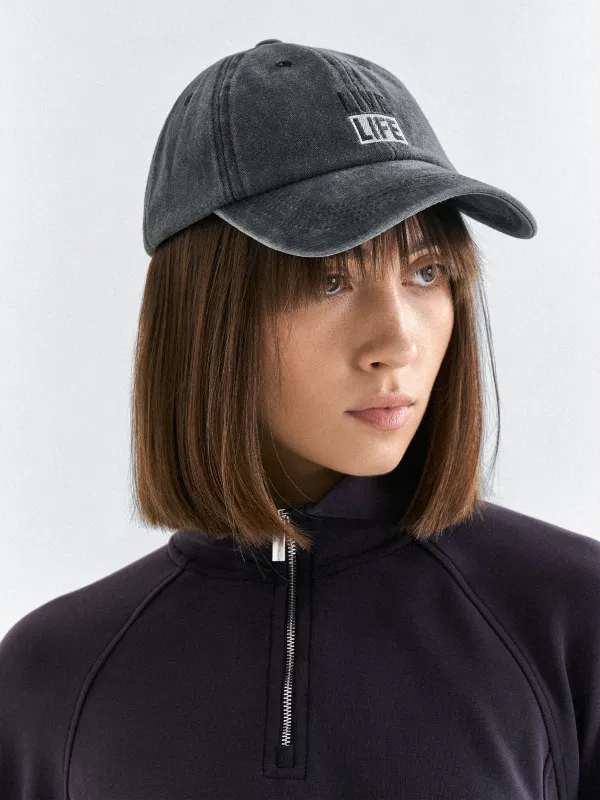 Бейсболка, 57 см, единый размер, хлопок, черная, Live life, Shore, image-4