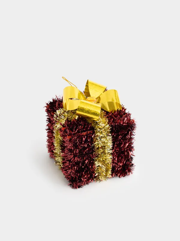 Игрушка елочная, 11 см, Подарок, Tinsel christmas, image-1