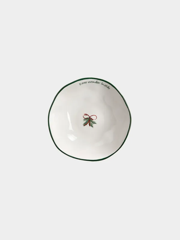Салатник, 15x6 см, Нарядная елка, Christmas green, image-1