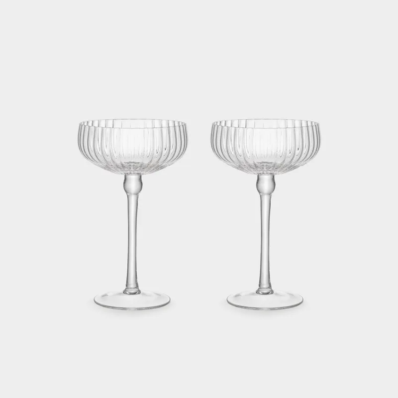 Бокал-креманка для шампанского, 300 мл, 2 шт, стекло, Blossom R