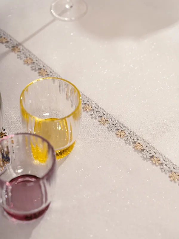 Дорожка настольная, 40х160 см, полиэстер, белая, Цветочное кружево, Flower lace, image-5