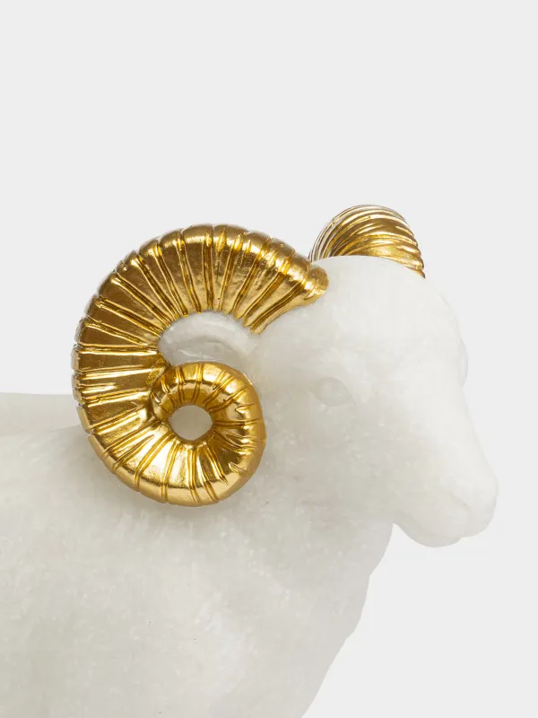 Конфетница, 24x19 см, Баран, Sheep gold, image-2