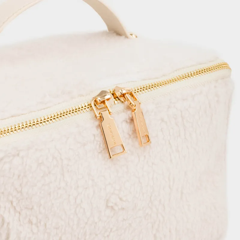 Косметичка, 28х12 см, с ручкой, полиэстер, молочная, Curled, image-5