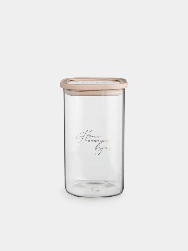 Банка для сыпучих продуктов, 1,3 л, Verre, image-0