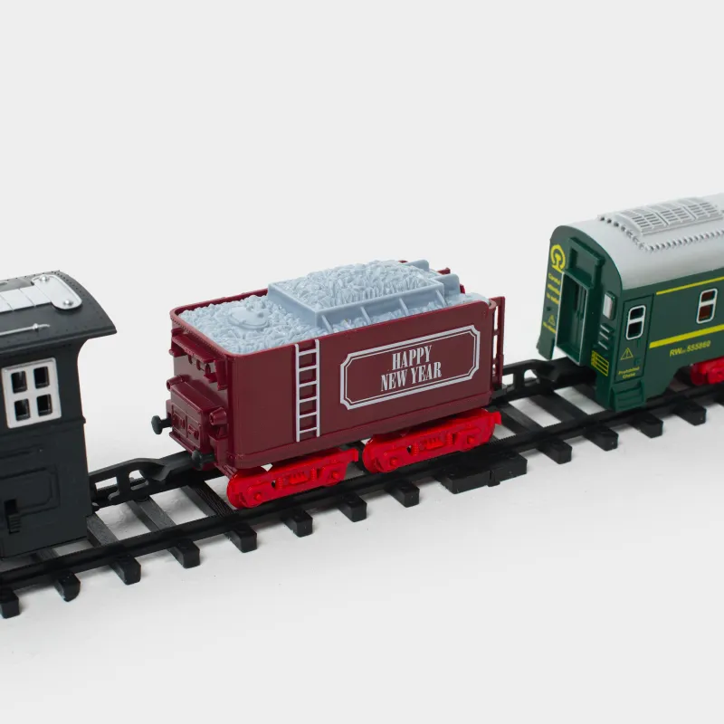 Железная дорога игрушечная, S, музыкальная, с подсветкой, пластик, Поезд, Game rail, image-3