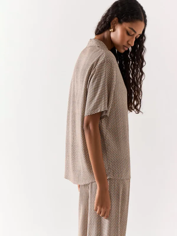 Рубашка, бежевая, Emri, image-5