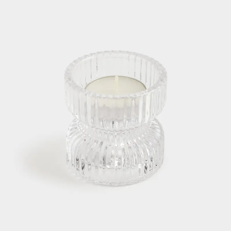 Подсвечник, 7 см, для тонкой/чайной свечи, стекло, Ribedic, image-4