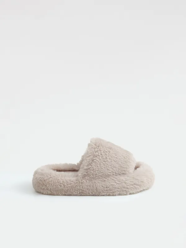 Тапочки домашние, серые, Bushy, image-0