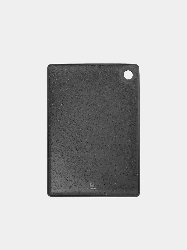 Доска разделочная, 27х21 см, пластик/резина, черный мрамор, Speck, image-0