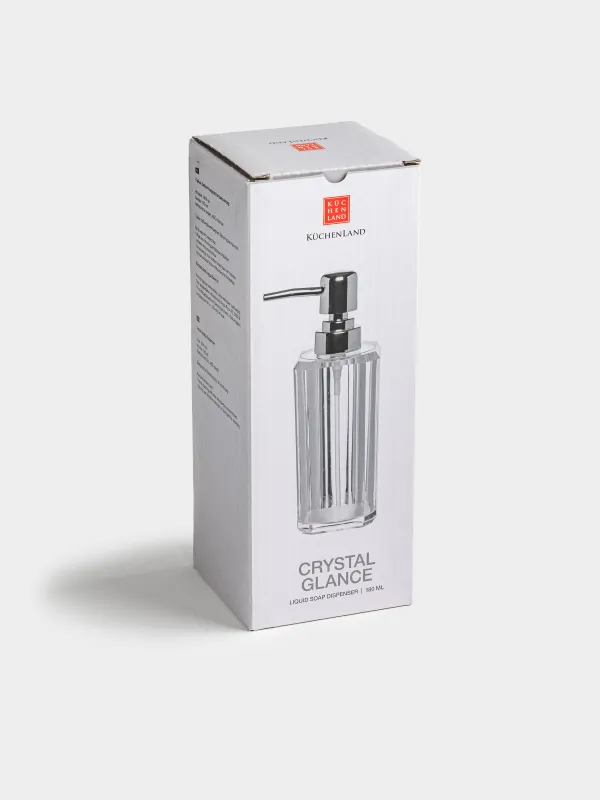 Диспенсер для жидкого мыла, 180 мл, Crystal glance, image-4