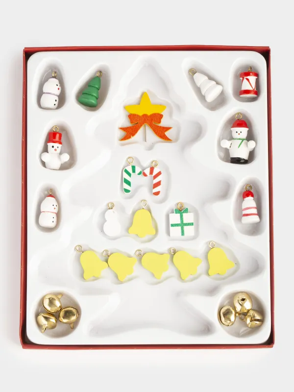 Статуэтка, 18 см, с подвесками, Ель с игрушками, Christmas style, image-6