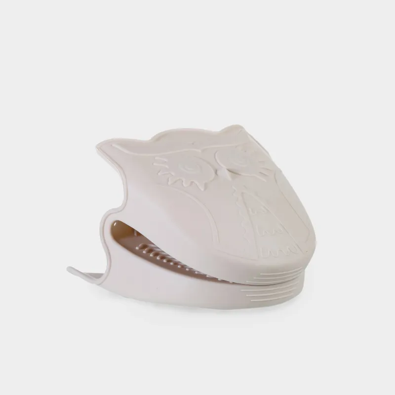 Прихватка, 11 см, силикон, бежевая, Сова, Owl