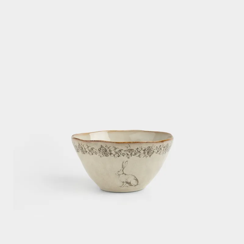 Салатник, 15х8 см, Заяц с цветами, Rustic Easter