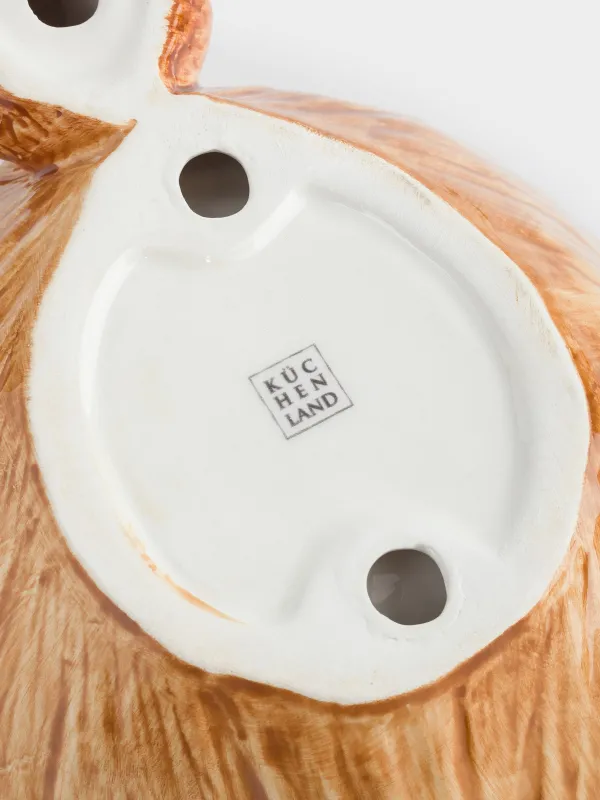 Блюдо глубокое, 24х9 см, керамика, коричневое, Белка, Forest symphony, image-6