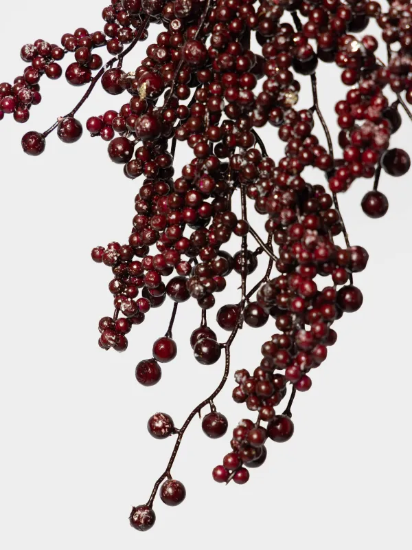 Украшение декоративное, 40 см, подвесное, Бордовые ягоды, Bordo berry, image-1