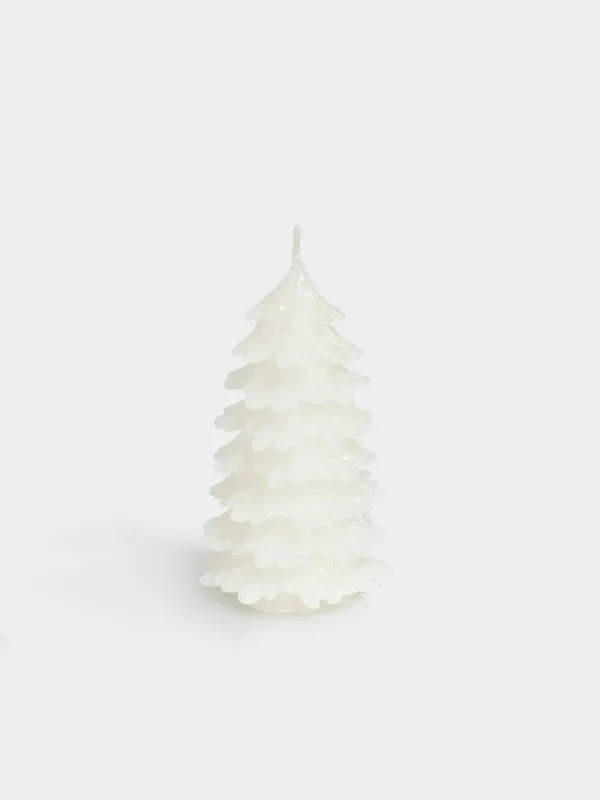 Свеча, 6х11 см, белая, Елка, Fir candle, image-0