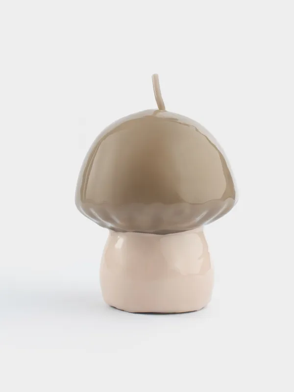 Свеча, 7х8 см, молочно-коричневая, Гриб, Colors autumn, image-0