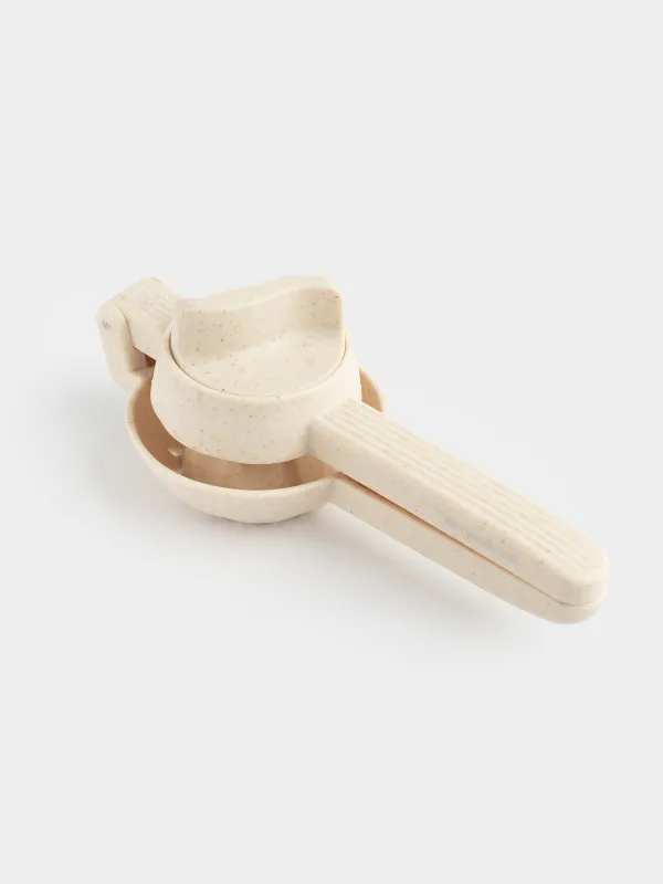 Соковыжималка для цитрусовых, 22х10 см, с ручкой, пластик, бежевая, в крапинку, Soft speckled, image-5