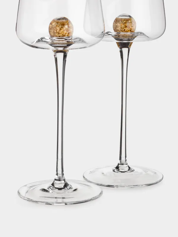 Бокал для белого вина, 2 шт, Янтарный шар, Sorento globular, image-5