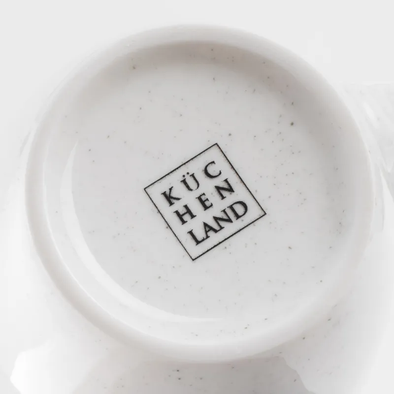 Кружка, 350 мл, 2 шт, фарфор P, молочная, в крапинку, Latio, image-5