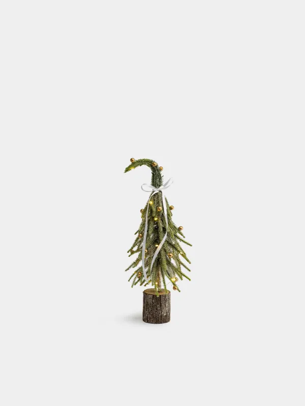 Ель искусственная, 30 см, Ель с блестками, Conifer curved, image-0