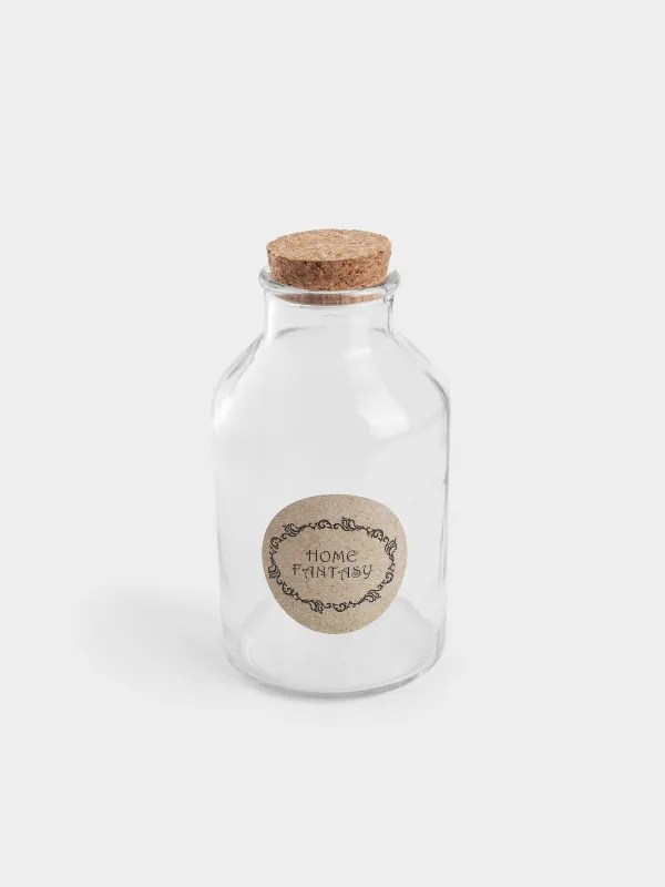 Банка для сыпучих продуктов, 750 мл, Clear cork, image-1