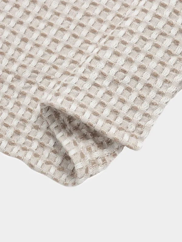 Полотенце кухонное, 40x60 см, хлопок, коричневое, Waffle, image-1