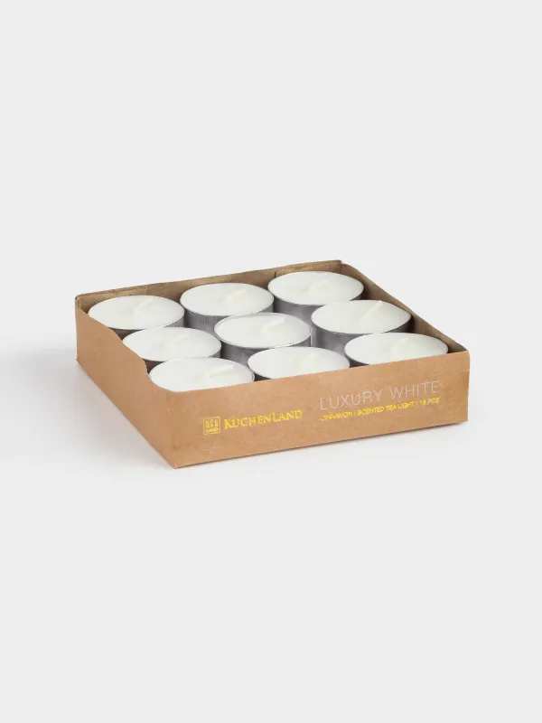 Свеча ароматическая, 4 см, 18 шт, чайная, Cinnamon, Luxury white, image-3