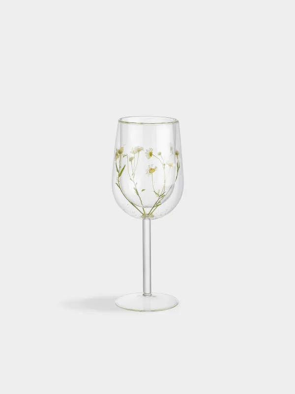 Бокал для вина, 260 мл, стекло Б, с сухоцветами внутри, Air decor, image-0