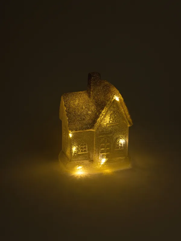 Статуэтка с подсветкой, 14х18 см, Дом, House shape, image-3