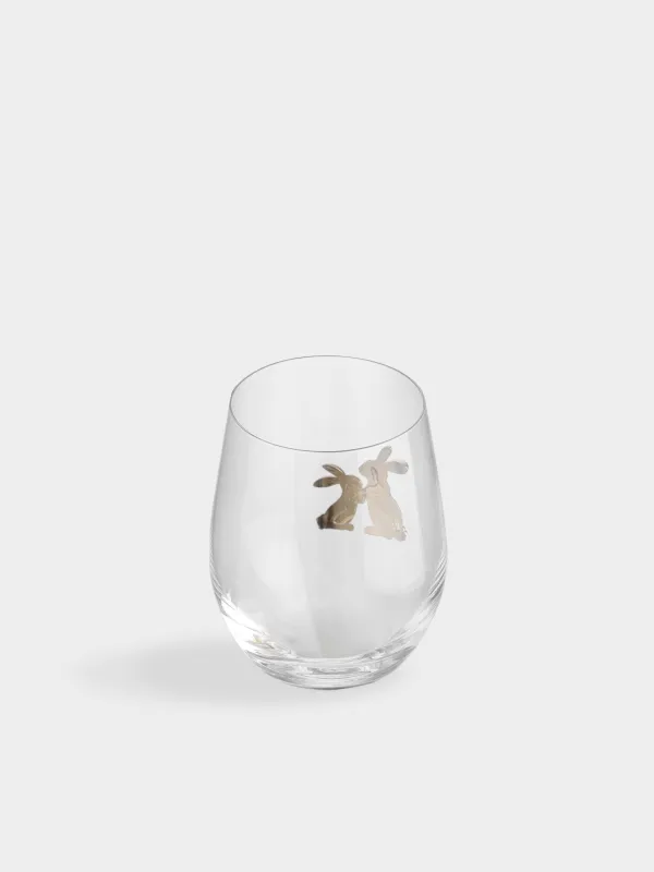 Стакан, 12 см, 510 мл, стекло/металл, Кролики, Verset, image-2
