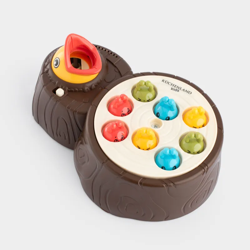 Игрушка-сортер, 17х11 см, развивающая, анимированная, пластик, Съешь червячка, Game, image-3