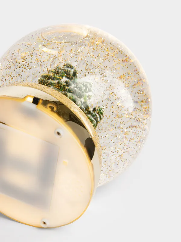 Снежный фонарь, 16 см, Домики, Golden style, image-3