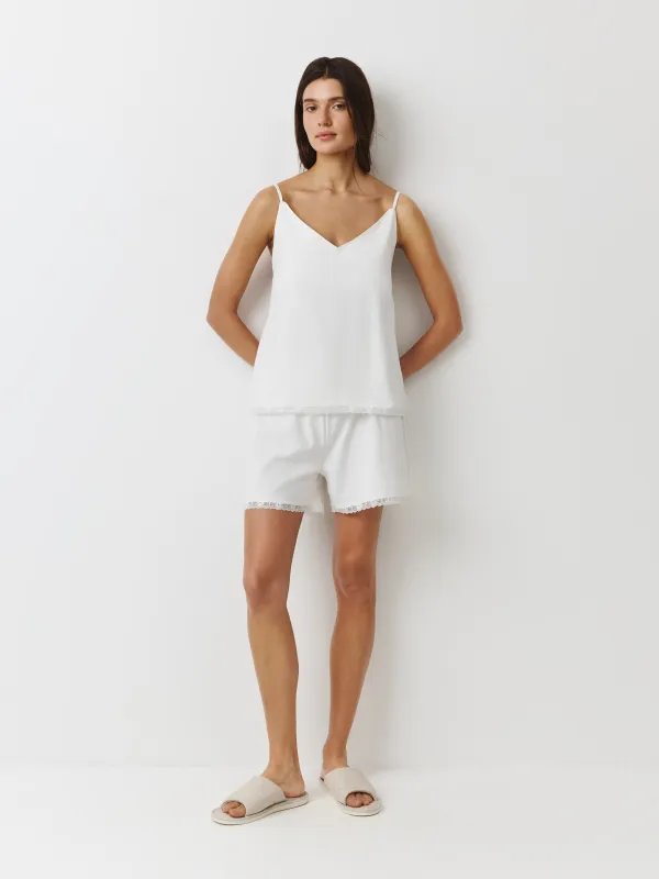 Шорты женские, домашние, белые, Mirandea, image-0