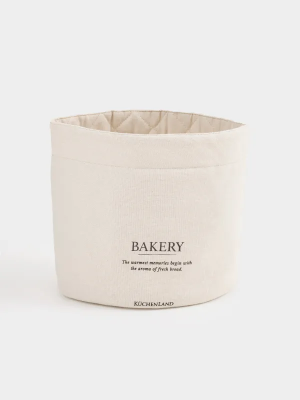 Корзина для хлеба, 20х30 см, на завязках, хлопок, бежевая, Bakery, Course, image-0