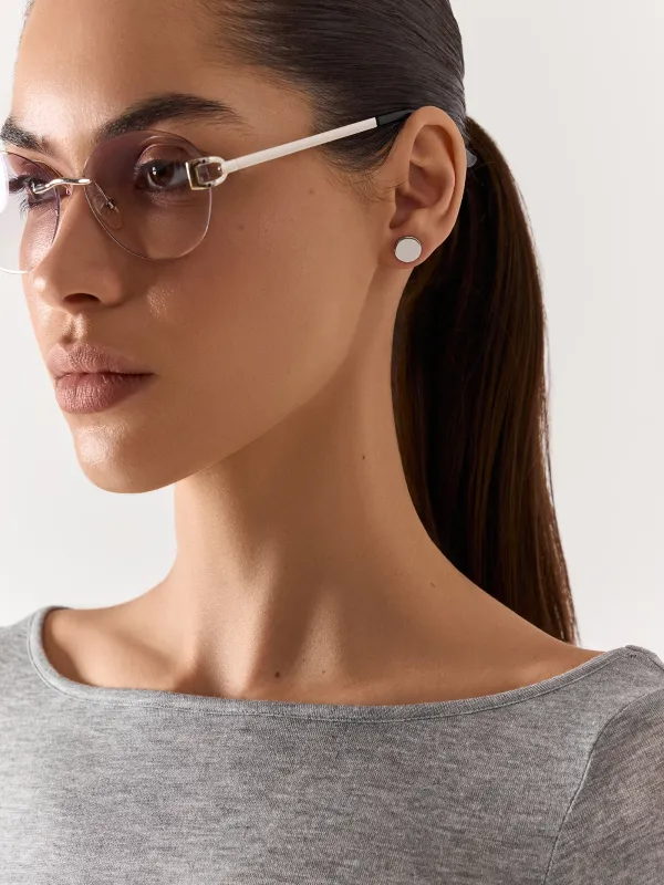 Серьги-пусеты, 12 шт, металл, серебристые, Jewelry, image-6