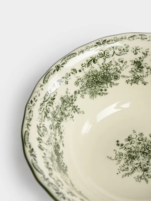 Салатник, 16x6 см, Зеленые шишки, Conifer lace, image-4