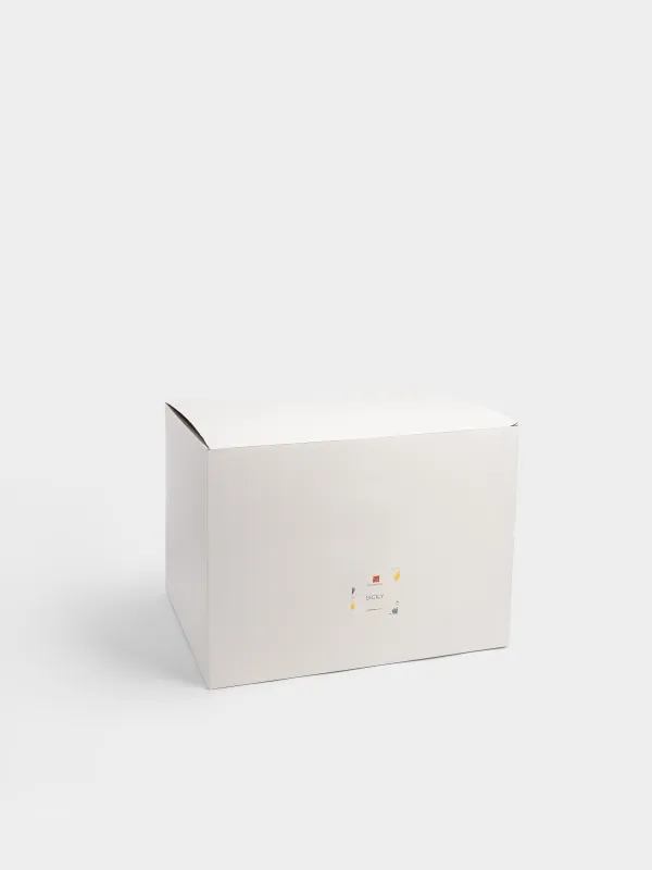 Ваза для цветов, 24 см, декоративная, керамика D, молочная, Лимоны, Sicily, image-3