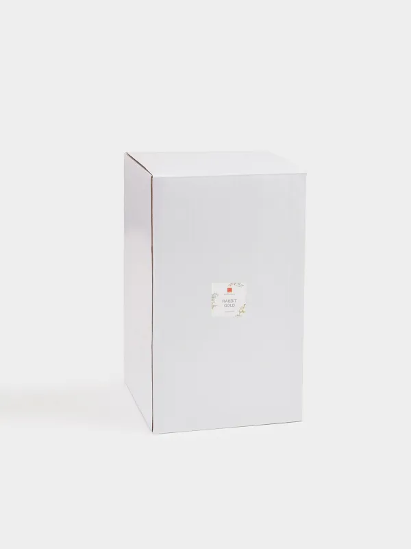 Ваза для цветов, 30 см, декоративная, Кролик в очках, Rabbit gold, image-4