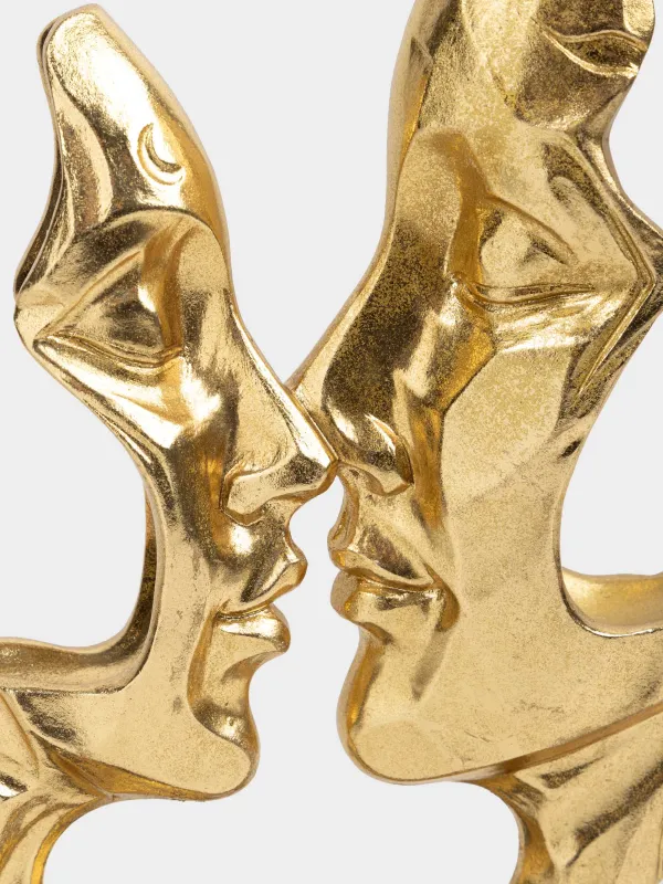 Статуэтка, 31 см, полирезин, золотистая, Поцелуй, Baise, image-1