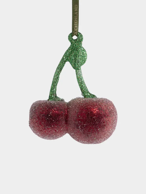Игрушка елочная, 9 см, Вишня, Fruits, image-1