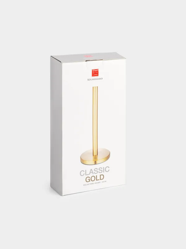 Держатель для бумажных полотенец, 33 см, сталь, золотистый, Classic gold, image-1