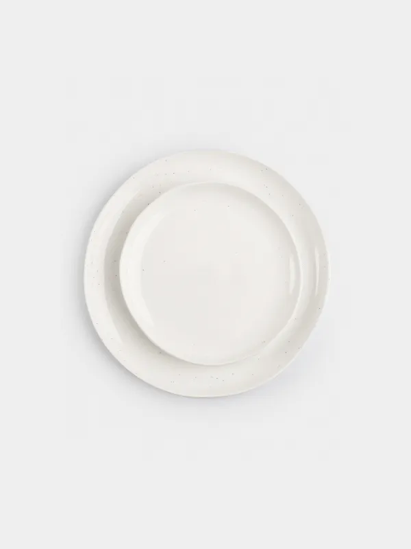 Сервиз обеденный, 6 перс, 18 пр, фарфор N, молочный, Точки, Boho, image-3