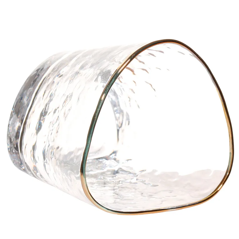 Стакан для виски, 10 см, 380 мл, 2 шт, стекло, золотистый кант, Triangle Gold, image-2