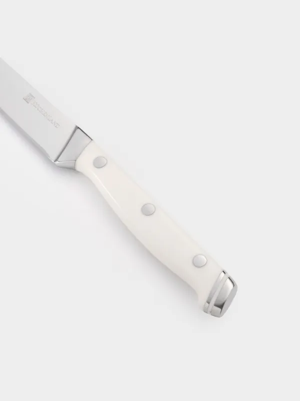 Нож для чистки овощей, 9 см, сталь/пластик, белый, Solo white, image-3