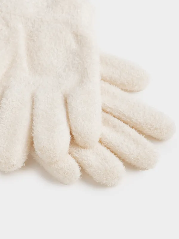 СПА-перчатки гелевые, 20 см, многоразовые, полиэстер, молочные, Spa, image-2