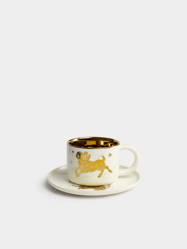 Пара чайная, 240 мл, Овечка, Sheep gold, image-0